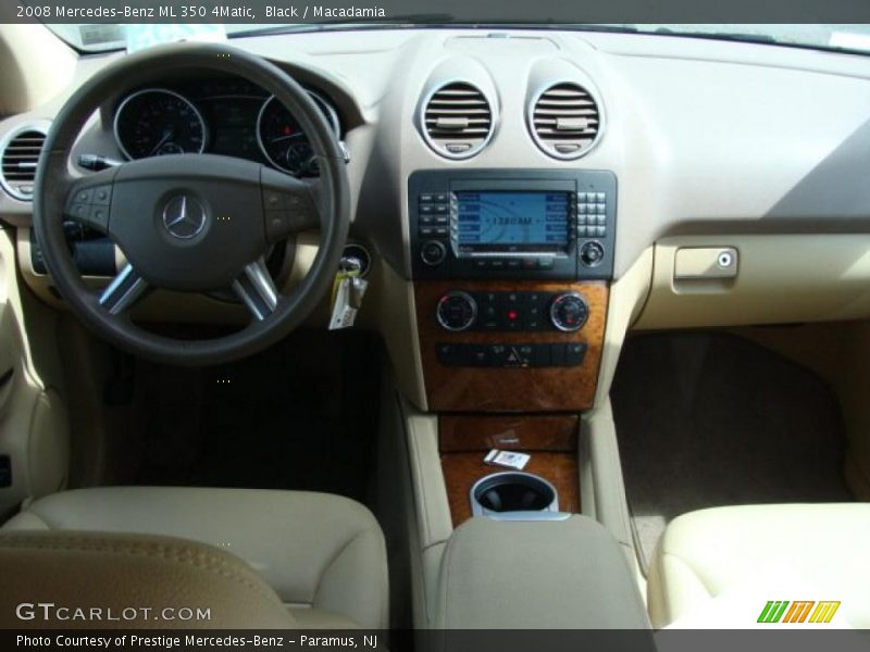 Black / Macadamia 2008 Mercedes-Benz ML 350 4Matic