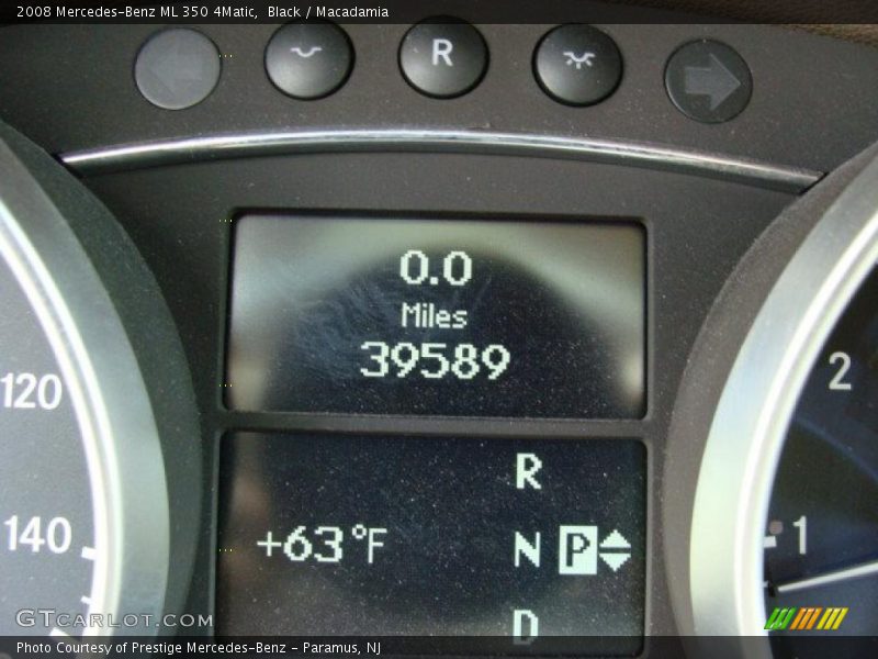Black / Macadamia 2008 Mercedes-Benz ML 350 4Matic