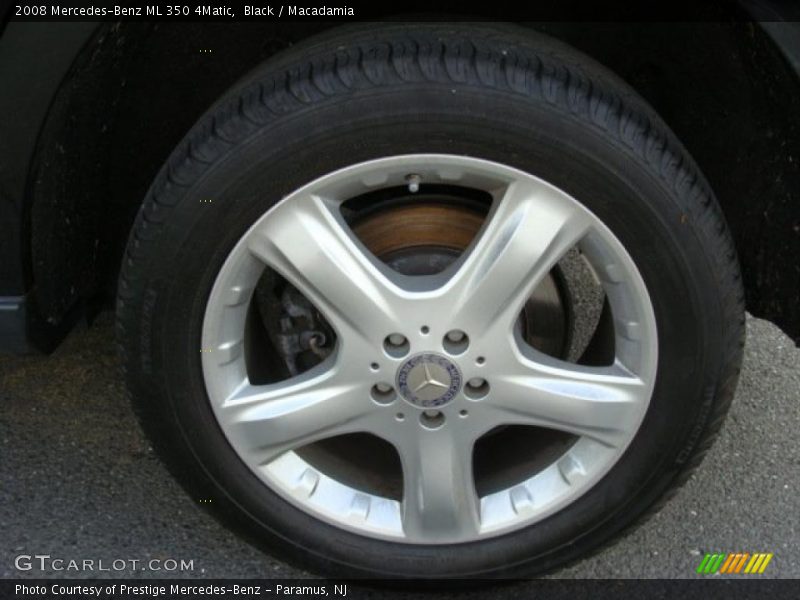 Black / Macadamia 2008 Mercedes-Benz ML 350 4Matic