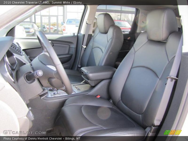 Summit White / Ebony 2010 Chevrolet Traverse LT AWD