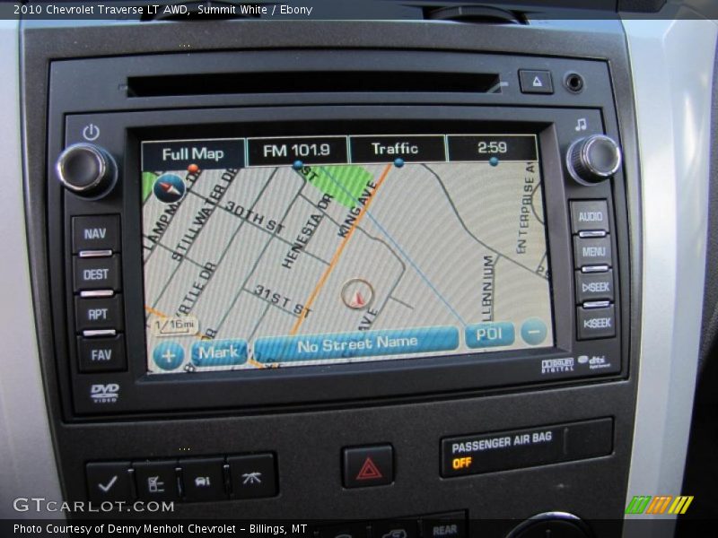Summit White / Ebony 2010 Chevrolet Traverse LT AWD