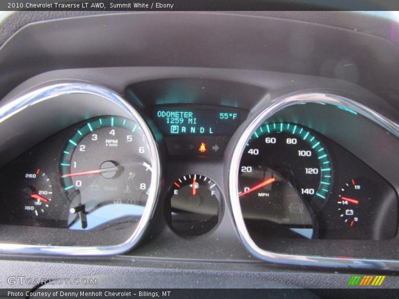 Summit White / Ebony 2010 Chevrolet Traverse LT AWD