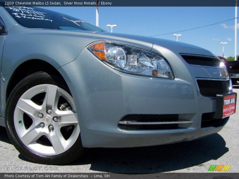 Silver Moss Metallic / Ebony 2009 Chevrolet Malibu LS Sedan