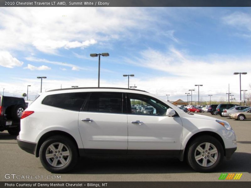 Summit White / Ebony 2010 Chevrolet Traverse LT AWD