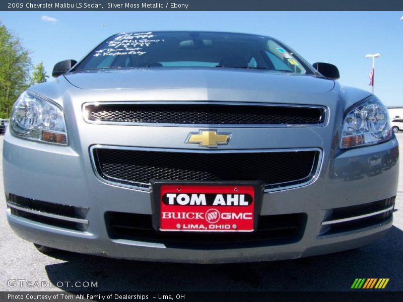 Silver Moss Metallic / Ebony 2009 Chevrolet Malibu LS Sedan