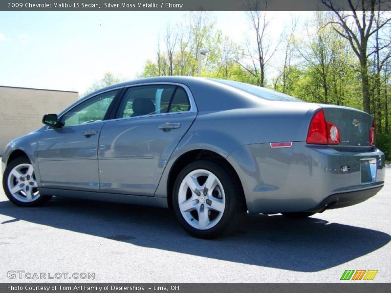 Silver Moss Metallic / Ebony 2009 Chevrolet Malibu LS Sedan
