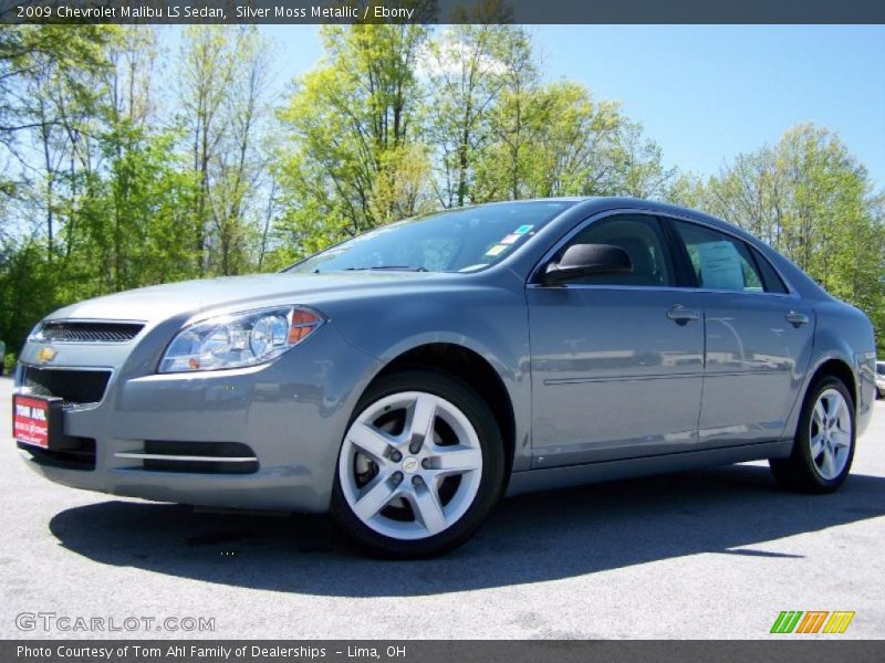Silver Moss Metallic / Ebony 2009 Chevrolet Malibu LS Sedan