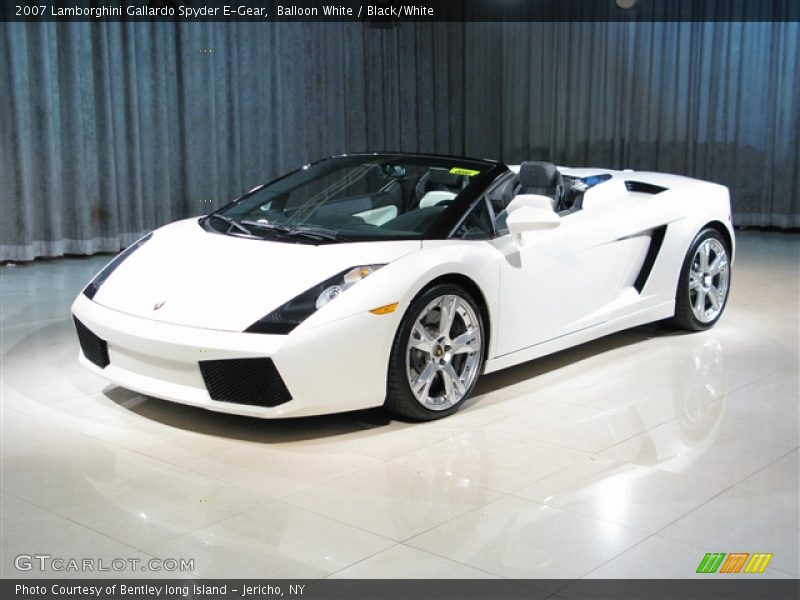 Balloon White / Black/White 2007 Lamborghini Gallardo Spyder E-Gear
