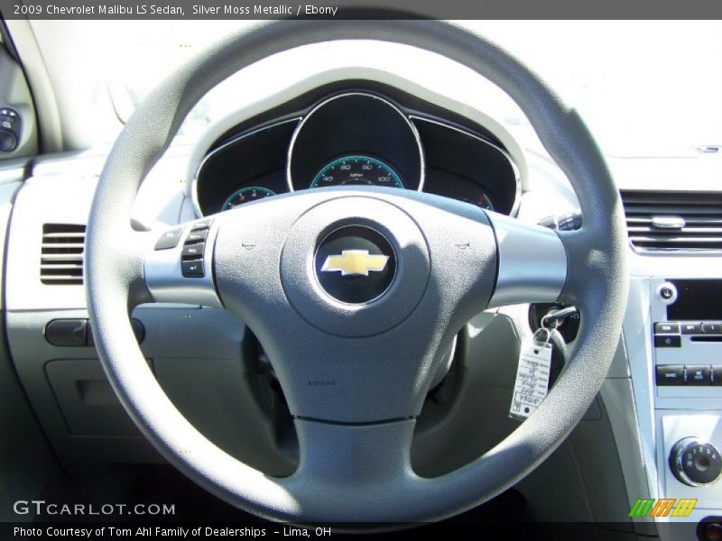 Silver Moss Metallic / Ebony 2009 Chevrolet Malibu LS Sedan