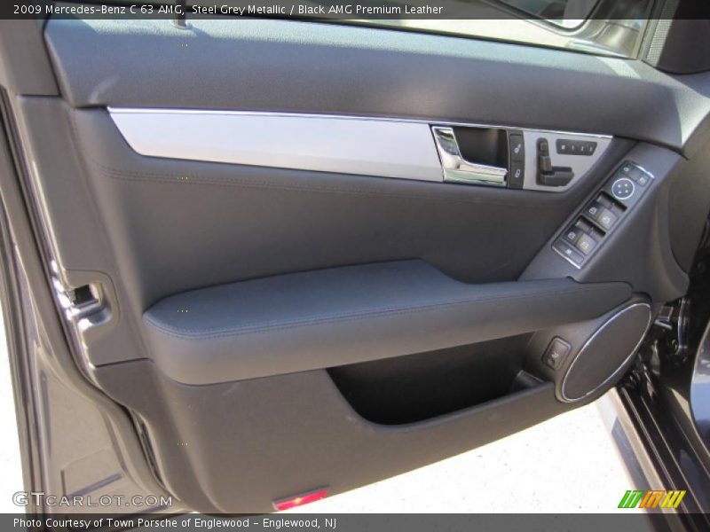 Steel Grey Metallic / Black AMG Premium Leather 2009 Mercedes-Benz C 63 AMG