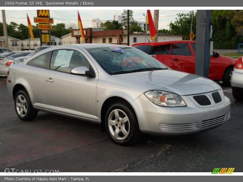 Quicksilver Metallic / Ebony 2009 Pontiac G5 XFE