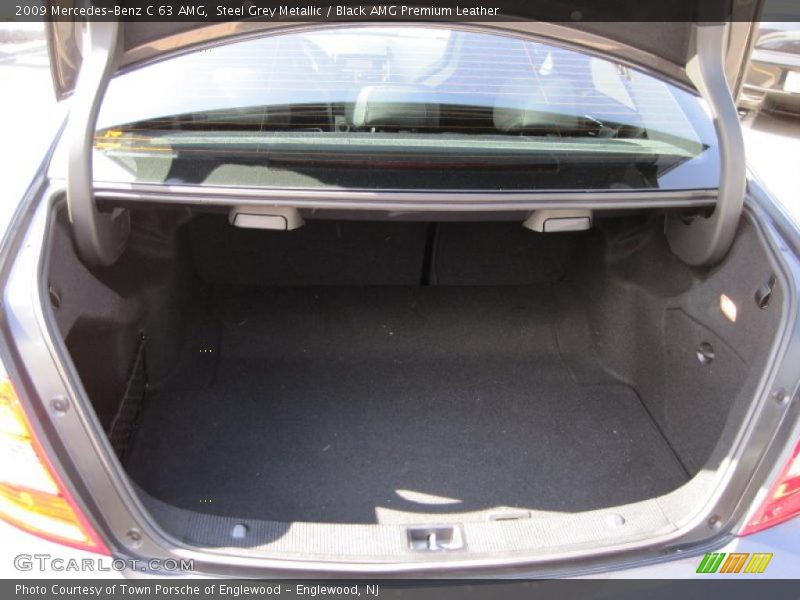 Steel Grey Metallic / Black AMG Premium Leather 2009 Mercedes-Benz C 63 AMG