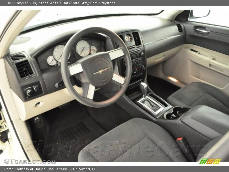 Stone White / Dark Slate Gray/Light Graystone 2007 Chrysler 300