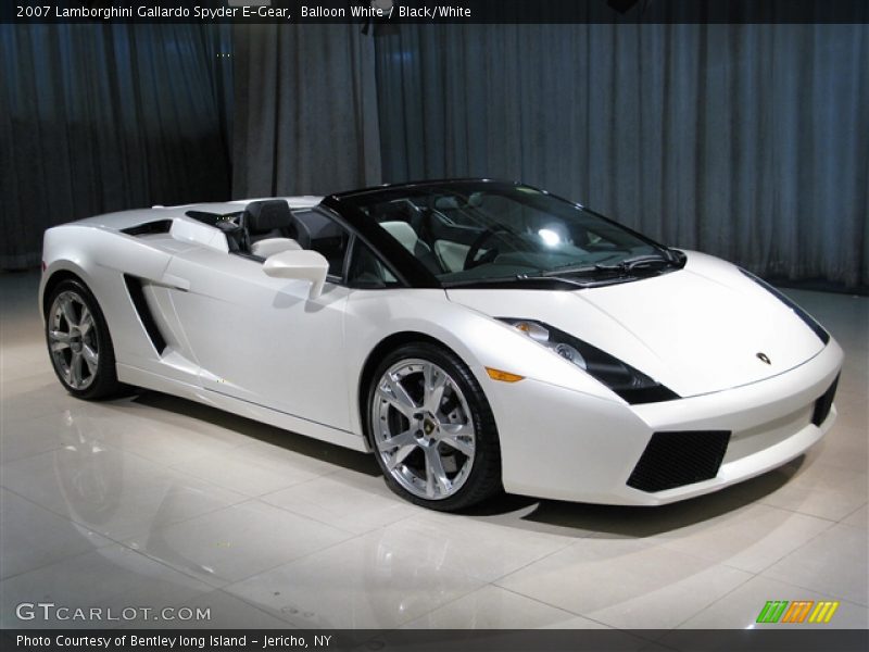 Balloon White / Black/White 2007 Lamborghini Gallardo Spyder E-Gear