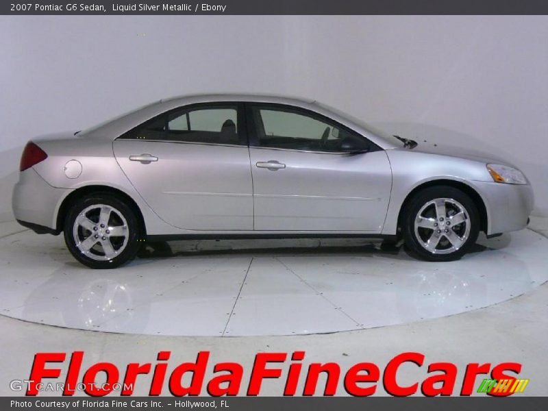 Liquid Silver Metallic / Ebony 2007 Pontiac G6 Sedan