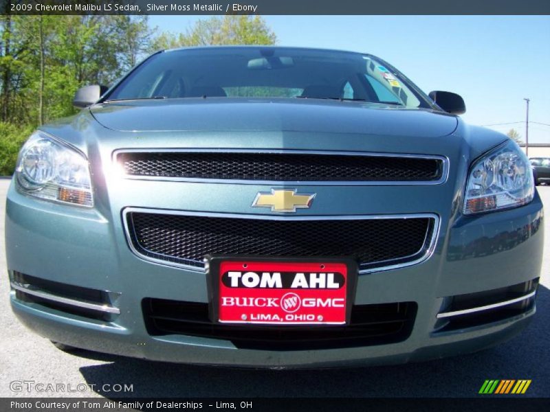 Silver Moss Metallic / Ebony 2009 Chevrolet Malibu LS Sedan
