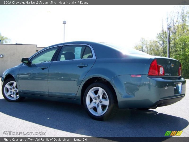 Silver Moss Metallic / Ebony 2009 Chevrolet Malibu LS Sedan