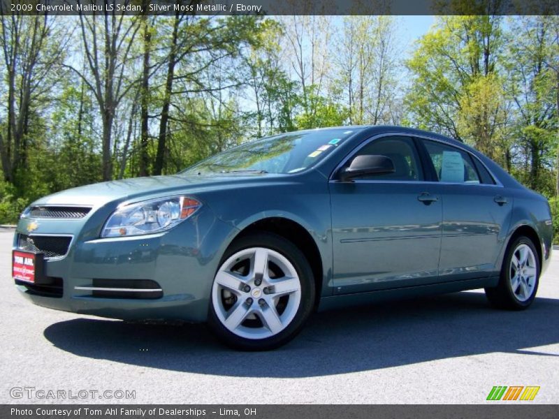 Silver Moss Metallic / Ebony 2009 Chevrolet Malibu LS Sedan