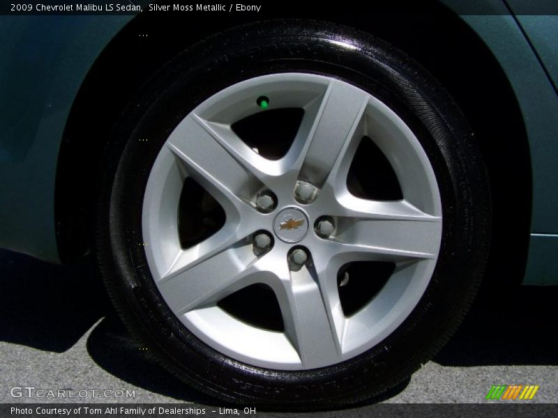 Silver Moss Metallic / Ebony 2009 Chevrolet Malibu LS Sedan