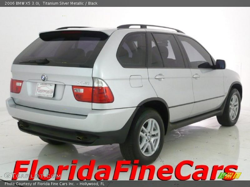 Titanium Silver Metallic / Black 2006 BMW X5 3.0i