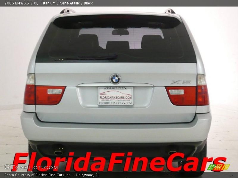 Titanium Silver Metallic / Black 2006 BMW X5 3.0i