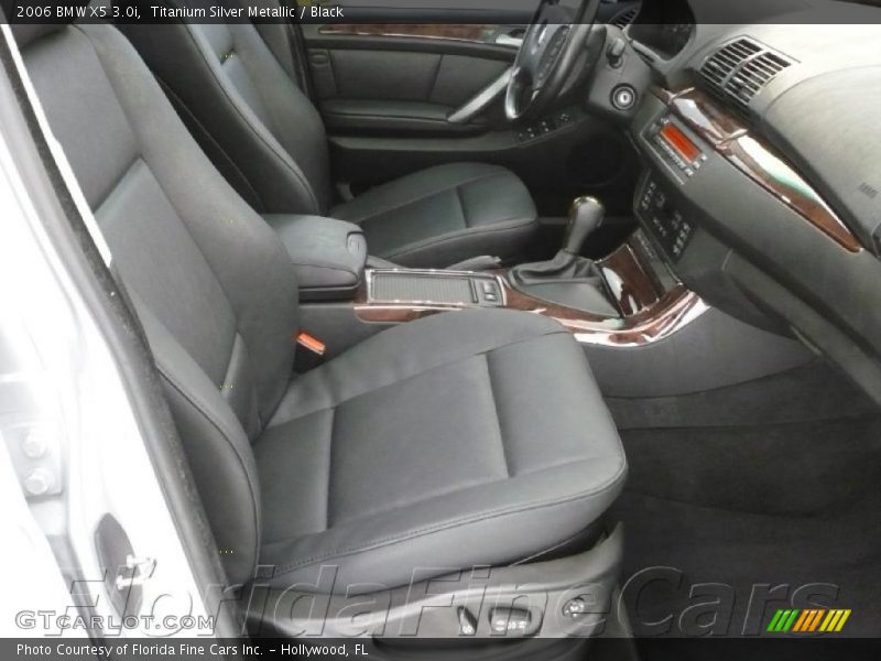 Titanium Silver Metallic / Black 2006 BMW X5 3.0i