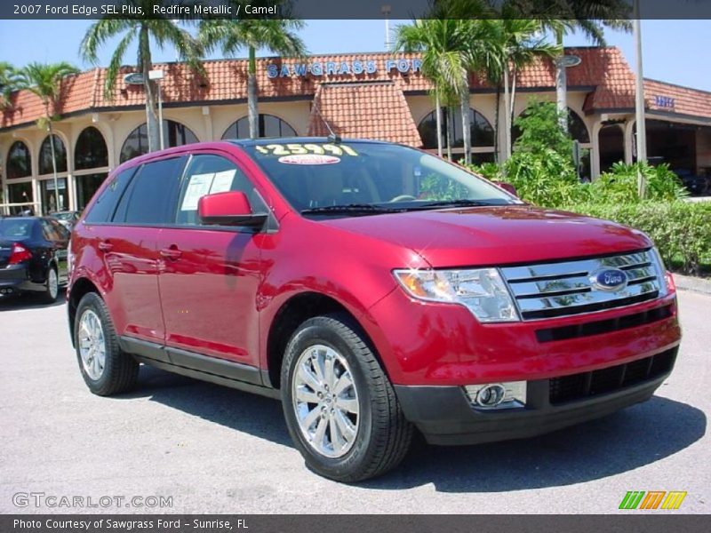 Redfire Metallic / Camel 2007 Ford Edge SEL Plus