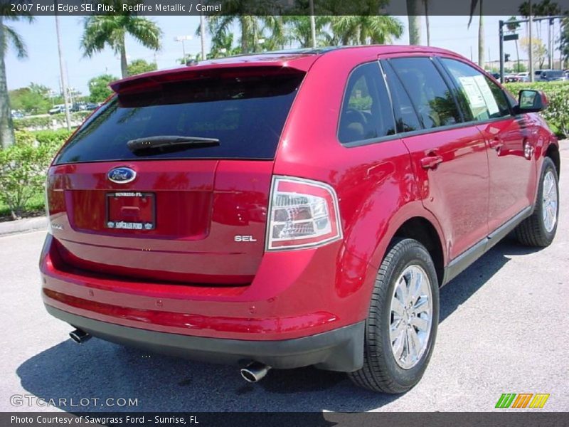 Redfire Metallic / Camel 2007 Ford Edge SEL Plus