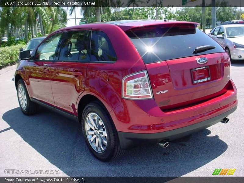 Redfire Metallic / Camel 2007 Ford Edge SEL Plus