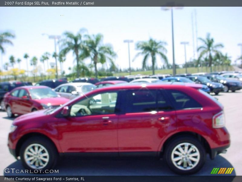 Redfire Metallic / Camel 2007 Ford Edge SEL Plus
