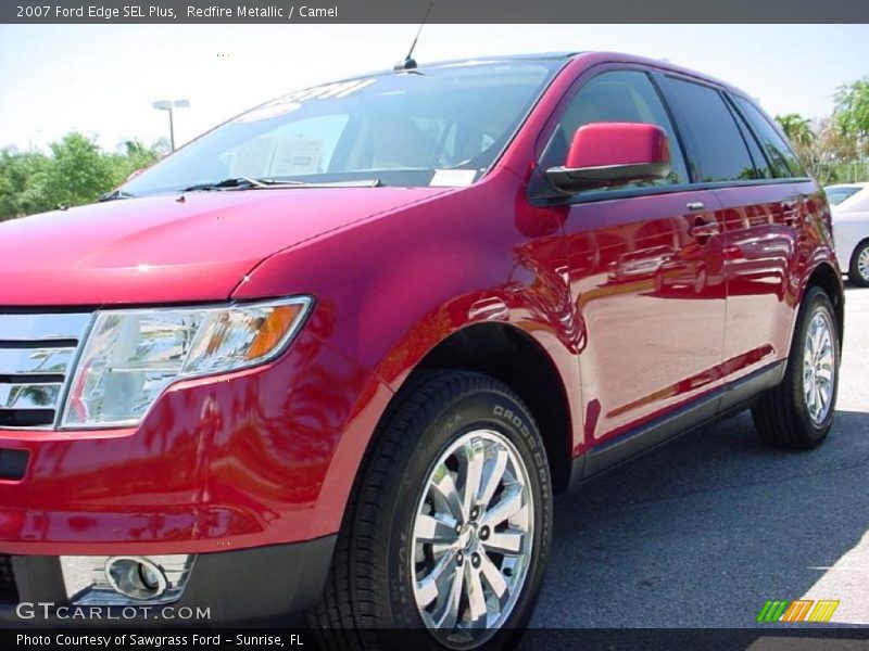 Redfire Metallic / Camel 2007 Ford Edge SEL Plus