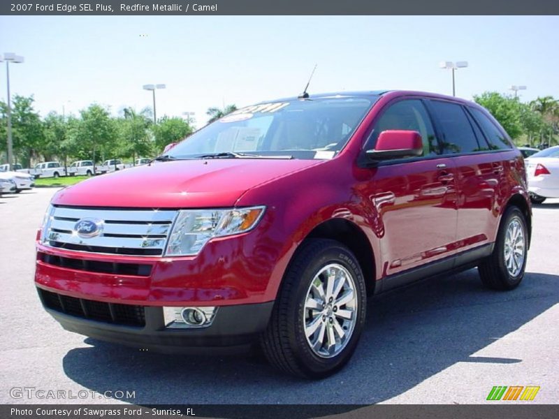 Redfire Metallic / Camel 2007 Ford Edge SEL Plus