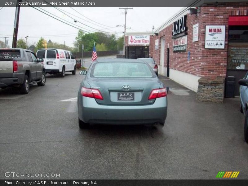 Aloe Green Metallic / Ash 2007 Toyota Camry LE