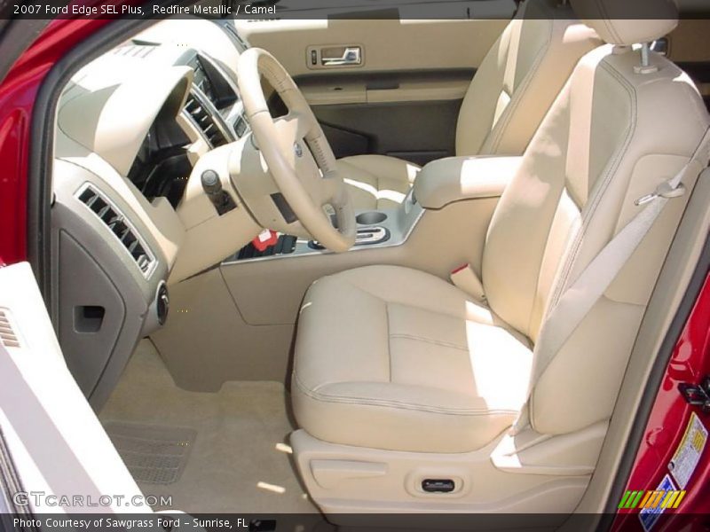 Redfire Metallic / Camel 2007 Ford Edge SEL Plus