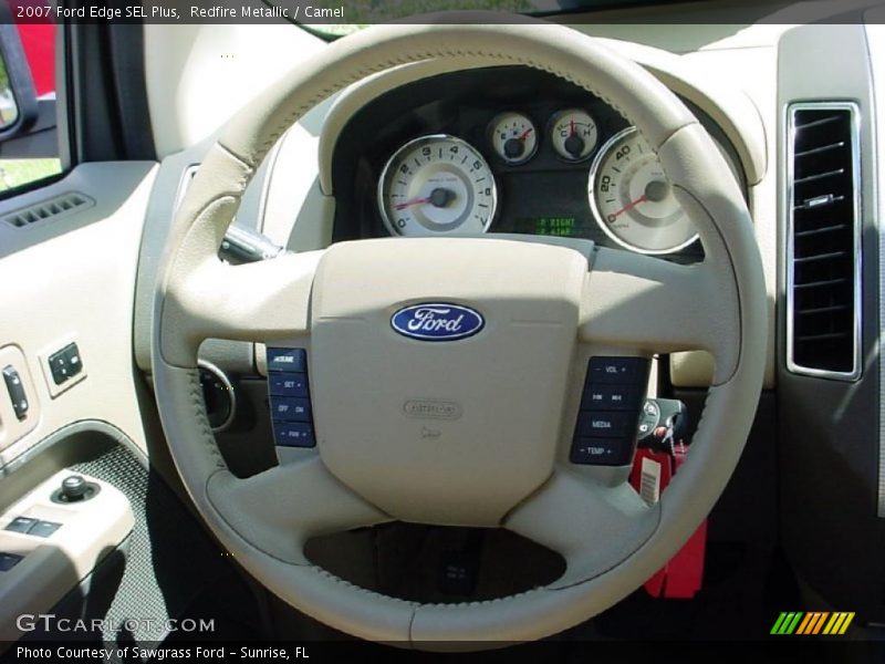 Redfire Metallic / Camel 2007 Ford Edge SEL Plus