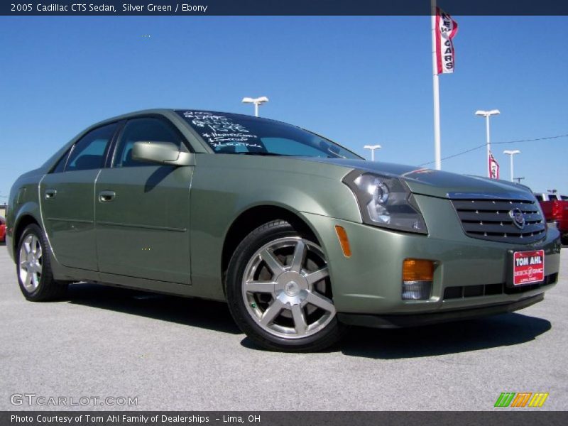 Silver Green / Ebony 2005 Cadillac CTS Sedan