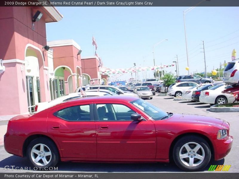 Inferno Red Crystal Pearl / Dark Slate Gray/Light Slate Gray 2009 Dodge Charger SE