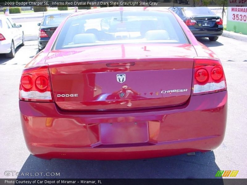 Inferno Red Crystal Pearl / Dark Slate Gray/Light Slate Gray 2009 Dodge Charger SE