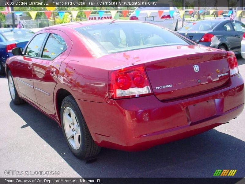 Inferno Red Crystal Pearl / Dark Slate Gray/Light Slate Gray 2009 Dodge Charger SE