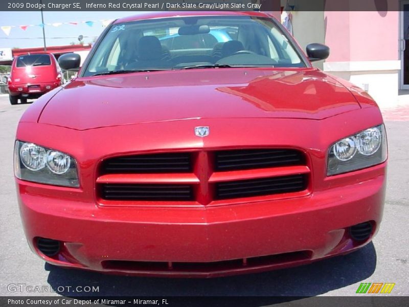 Inferno Red Crystal Pearl / Dark Slate Gray/Light Slate Gray 2009 Dodge Charger SE