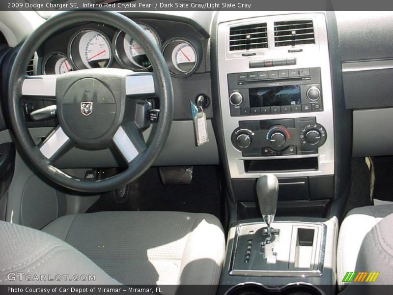 Inferno Red Crystal Pearl / Dark Slate Gray/Light Slate Gray 2009 Dodge Charger SE