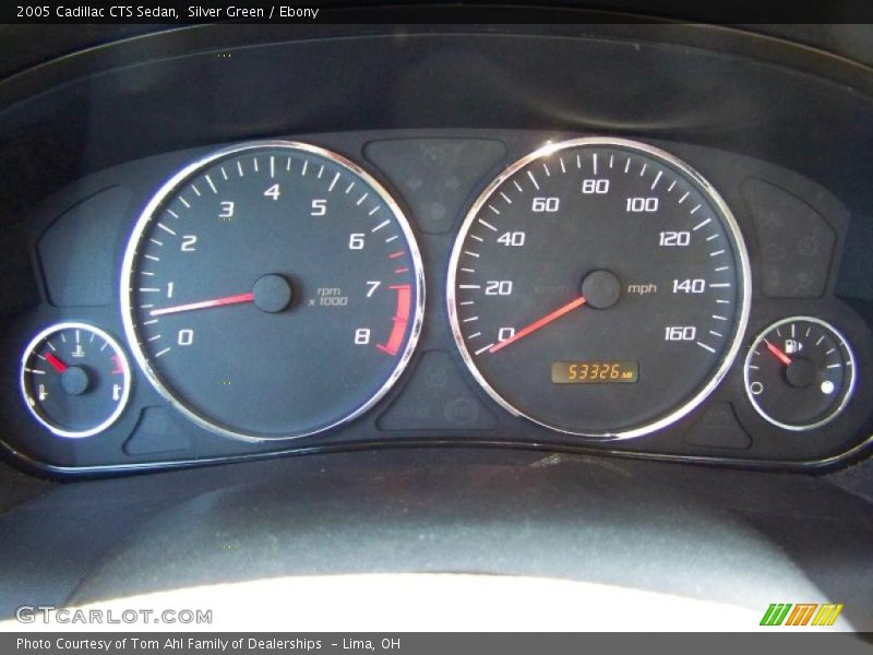 Silver Green / Ebony 2005 Cadillac CTS Sedan