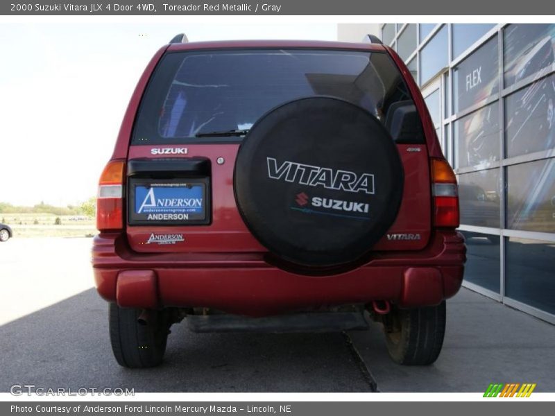 Toreador Red Metallic / Gray 2000 Suzuki Vitara JLX 4 Door 4WD