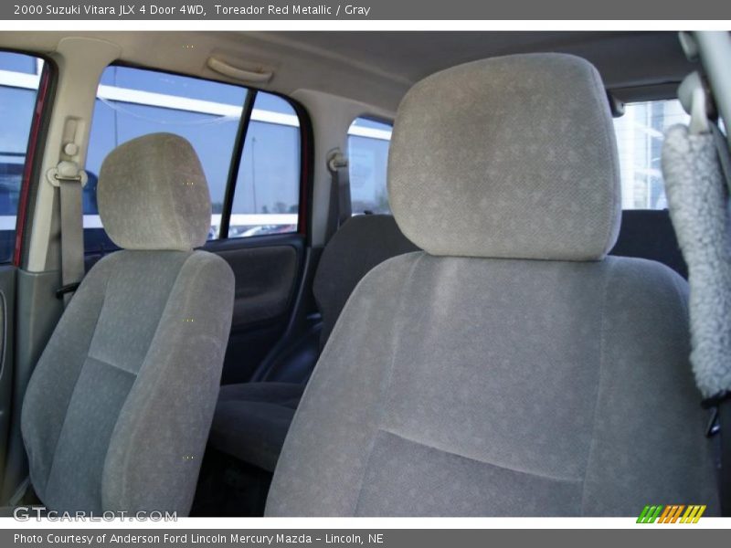 Toreador Red Metallic / Gray 2000 Suzuki Vitara JLX 4 Door 4WD