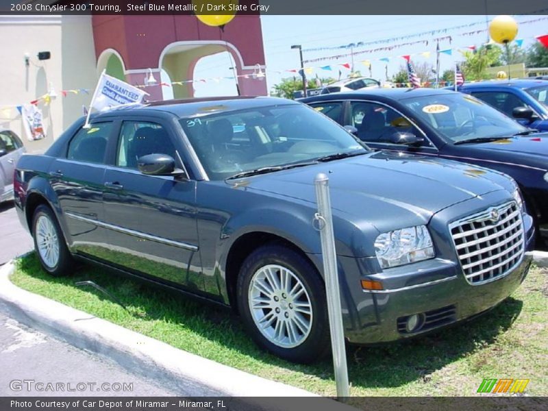 Steel Blue Metallic / Dark Slate Gray 2008 Chrysler 300 Touring