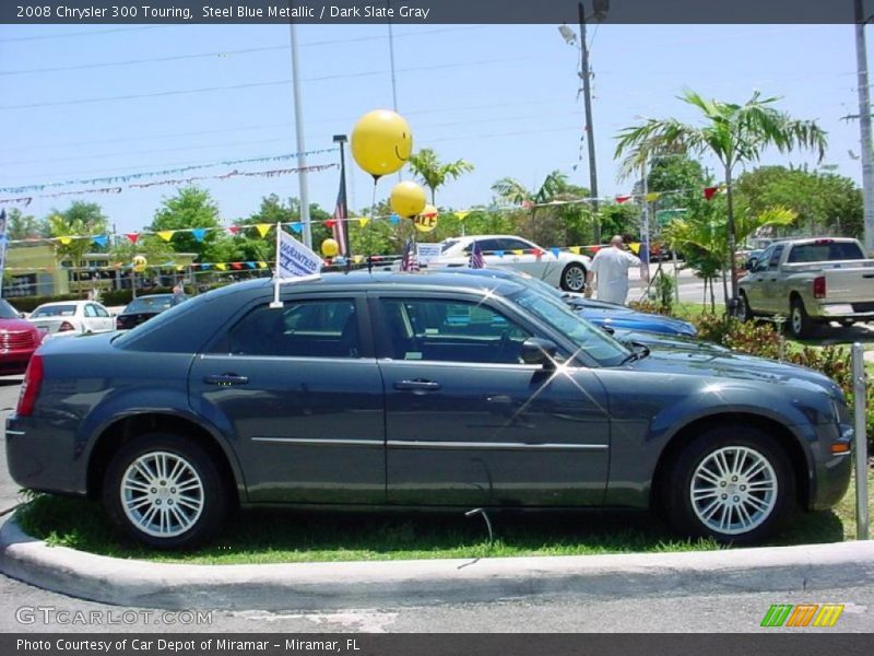 Steel Blue Metallic / Dark Slate Gray 2008 Chrysler 300 Touring