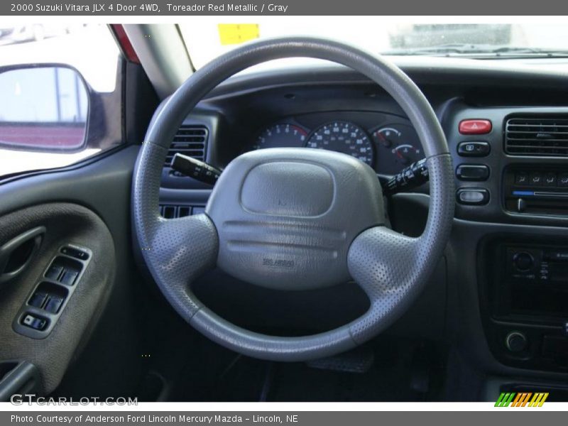 Toreador Red Metallic / Gray 2000 Suzuki Vitara JLX 4 Door 4WD