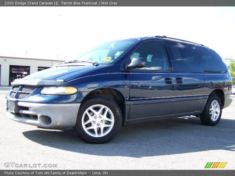 Patriot Blue Pearlcoat / Mist Gray 2000 Dodge Grand Caravan LE