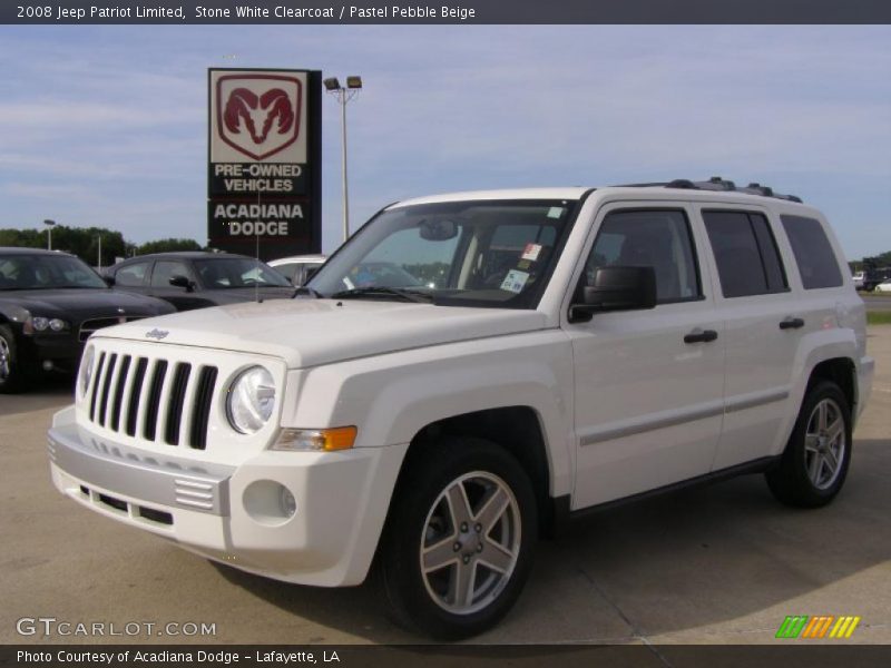 Stone White Clearcoat / Pastel Pebble Beige 2008 Jeep Patriot Limited