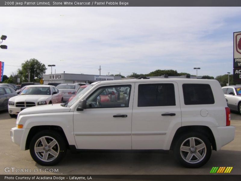 Stone White Clearcoat / Pastel Pebble Beige 2008 Jeep Patriot Limited